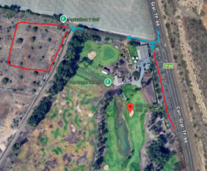 Imágen satélite alrededores campo de golf Los Palos